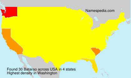 Surname Batarao in USA Surname Batarao in USA