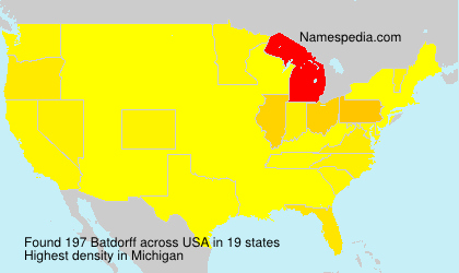 Surname Batdorff in USA Surname Batdorff in USA