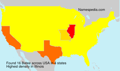Surname Batee in USA Surname Batee in USA