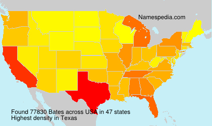 Surname Bates in USA Surname Bates in USA