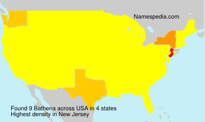 Surname Bathena in USA