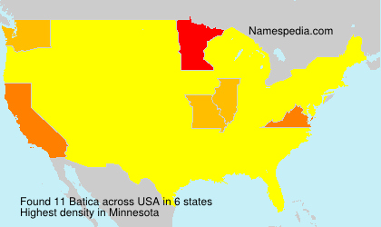 Surname Batica in USA Surname Batica in USA