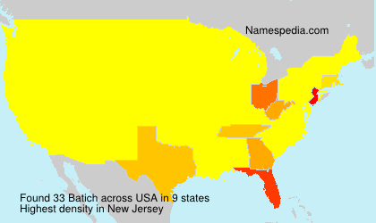 Surname Batich in USA Surname Batich in USA