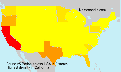 Surname Bation in USA Surname Bation in USA