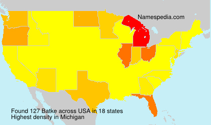 Surname Batke in USA Surname Batke in USA