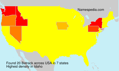 Surname Batrack in USA Surname Batrack in USA