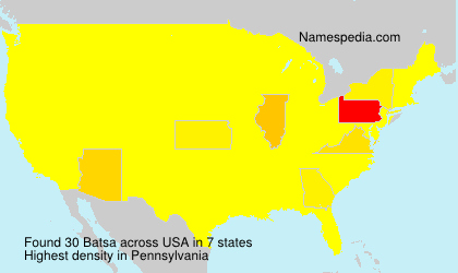 Surname Batsa in USA Surname Batsa in USA
