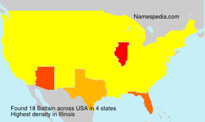 Surname Battain in USA Surname Battain in USA