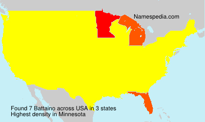 Surname Battaino in USA Surname Battaino in USA