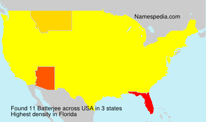 Surname Batterjee in USA Surname Batterjee in USA