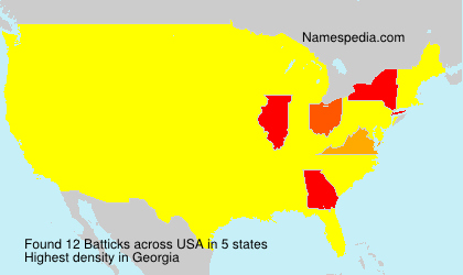 Surname Batticks in USA Surname Batticks in USA