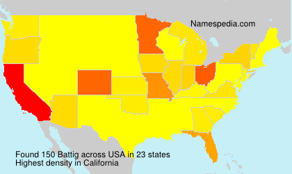 Surname Battig in USA Surname Battig in USA