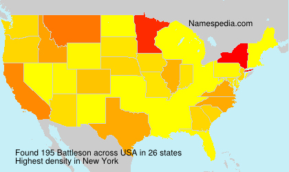 Surname Battleson in USA Surname Battleson in USA