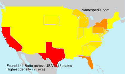 Surname Batto in USA