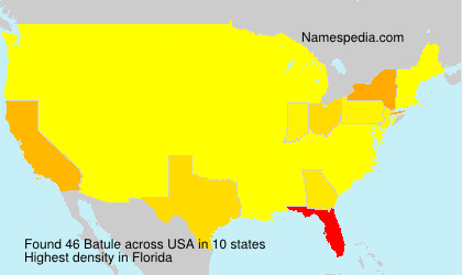 Surname Batule in USA Surname Batule in USA