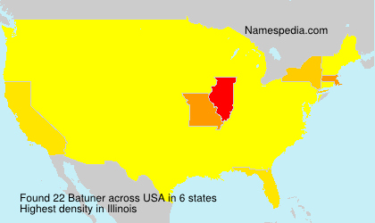 Surname Batuner in USA Surname Batuner in USA