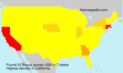 Surname Bauce in USA Surname Bauce in USA