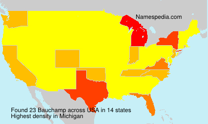 Surname Bauchamp in USA Surname Bauchamp in USA