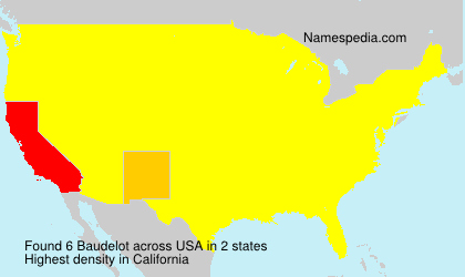 Surname Baudelot in USA