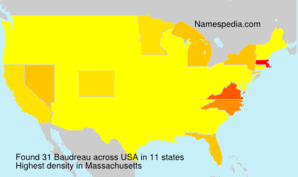 Surname Baudreau in USA Surname Baudreau in USA