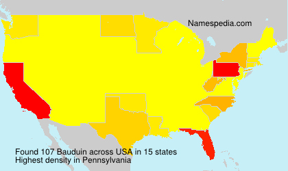 Surname Bauduin in USA Surname Bauduin in USA