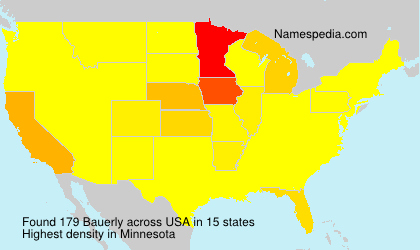 Surname Bauerly in USA Surname Bauerly in USA