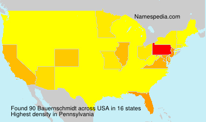 Surname Bauernschmidt in USA Surname Bauernschmidt in USA