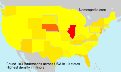 Surname Bauersachs in USA Surname Bauersachs in USA
