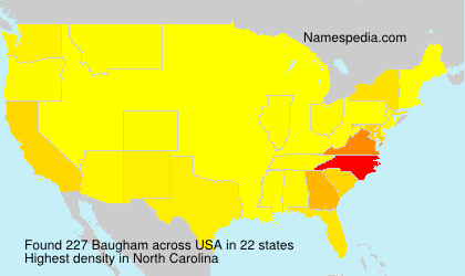 Surname Baugham in USA Surname Baugham in USA