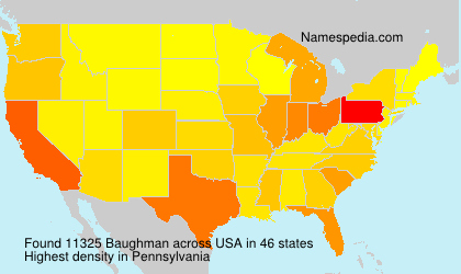 Surname Baughman in USA Surname Baughman in USA