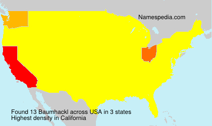 Surname Baumhackl in USA Surname Baumhackl in USA