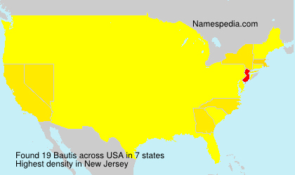 Surname Bautis in USA Surname Bautis in USA