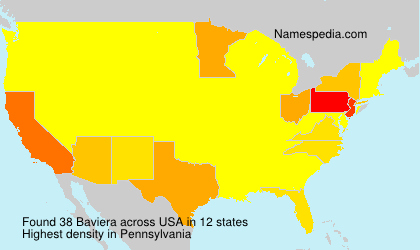Surname Baviera in USA Surname Baviera in USA