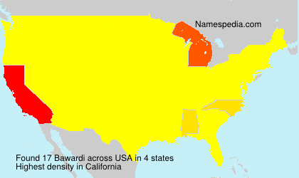 Surname Bawardi in USA Surname Bawardi in USA