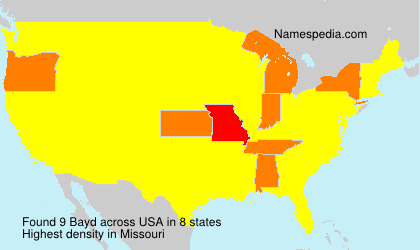 Surname Bayd in USA Surname Bayd in USA