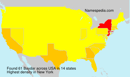 Surname Baydar in USA Surname Baydar in USA