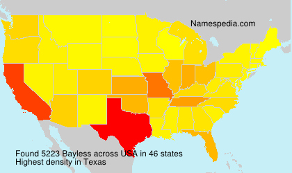 Surname Bayless in USA Surname Bayless in USA
