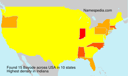 Surname Bayode in USA Surname Bayode in USA