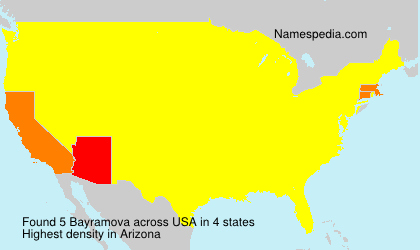 Surname Bayramova in USA Surname Bayramova in USA