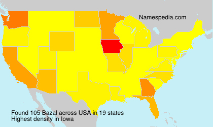 Surname Bazal in USA Surname Bazal in USA
