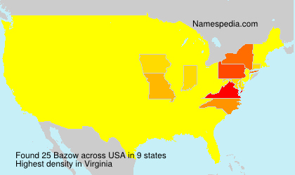 Surname Bazow in USA Surname Bazow in USA