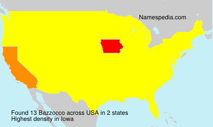 Surname Bazzocco in USA Surname Bazzocco in USA