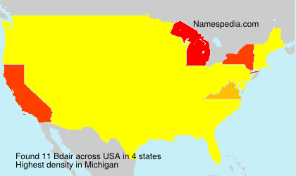 Surname Bdair in USA Surname Bdair in USA
