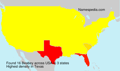Surname Beabey in USA Surname Beabey in USA