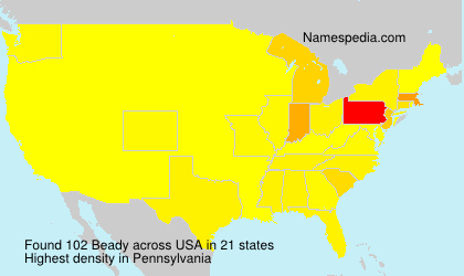 Surname Beady in USA Surname Beady in USA