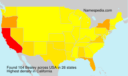 Surname Bealey in USA Surname Bealey in USA