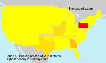 Surname Bealing in USA Surname Bealing in USA