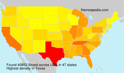 Surname Beard in USA Surname Beard in USA