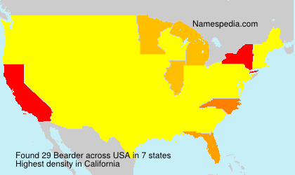 Surname Bearder in USA Surname Bearder in USA