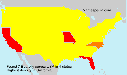 Surname Bearelly in USA Surname Bearelly in USA